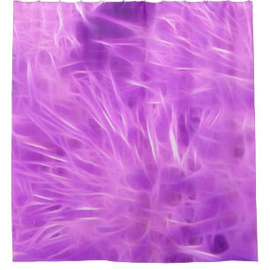 Purple Shades Flowers Transformed Shower Curtain
