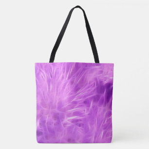 Purple Shades Flowers Transformed Tote Bag