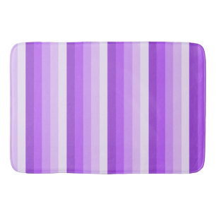 Purple shadow stripes bath mat