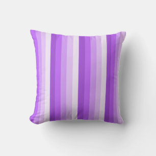 Purple shadow stripes cushion