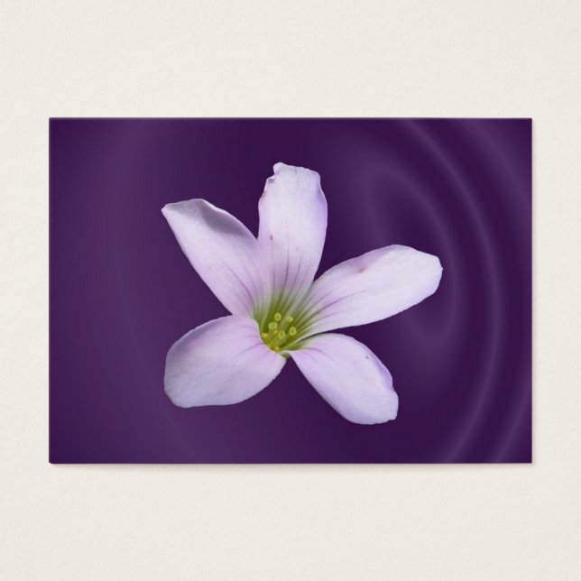 Purple Shamrock ~ ATC (Front)