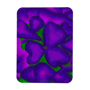 Purple Shamrock Magnet