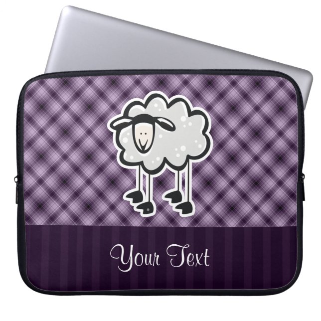 Purple Sheep Laptop Sleeve (Front)