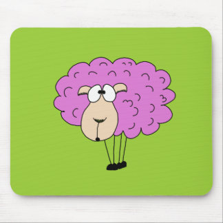 Purple sheep mouse mat