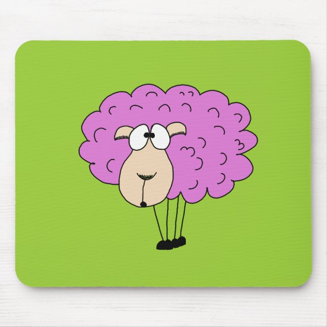 Purple sheep mouse mat (Front)