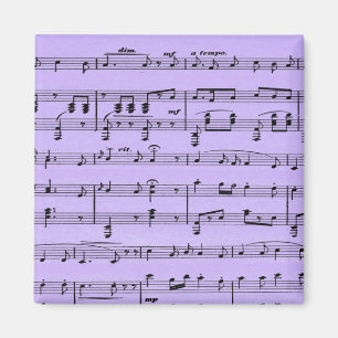 Purple Sheet Music Magnet