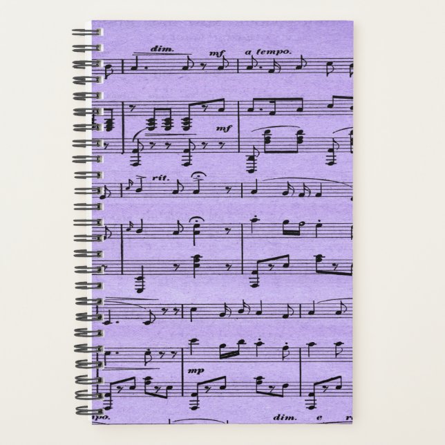 Purple Sheet Music Planner (Front)