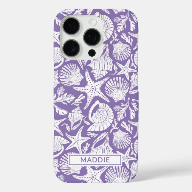 Purple Shells Personalised Case-Mate iPhone Case (Back)
