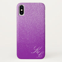 Purple Shimmer Dust Personalised Phone Case