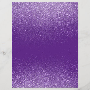 Purple Shimmer Glitter Dust Scrapbook Paper