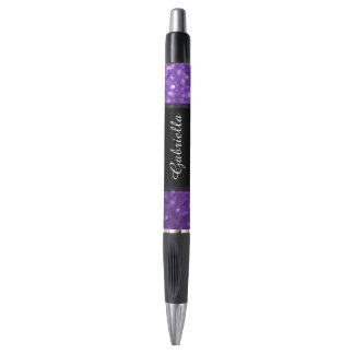 Purple Shimmer Personalised Emmy Style Ink Pen