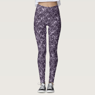 Purple Shimmering Dahlia Women's Leggings