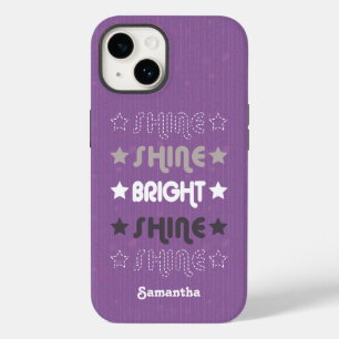 Purple Shine. Shine. Bright. Shine. Shine.  Case-Mate iPhone 14 Case