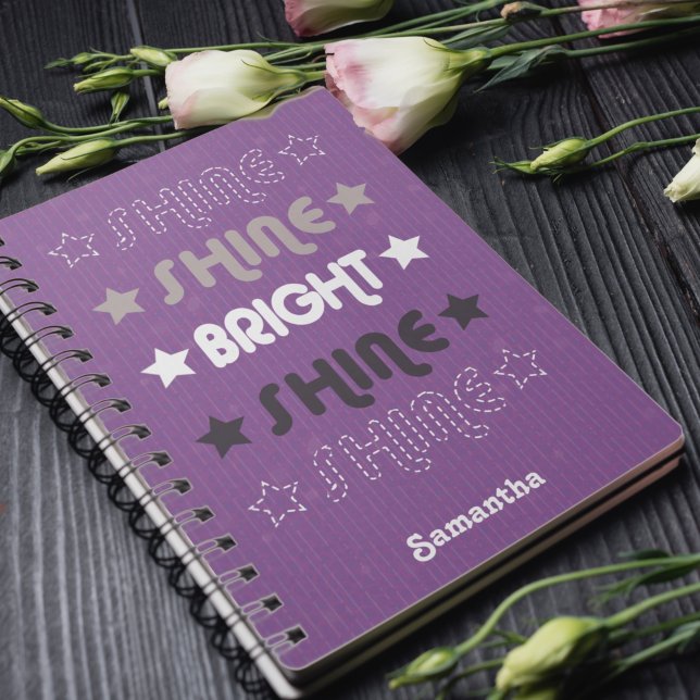 Purple Shine. Shine. Bright. Shine. Shine. Notebook (Creator Uploaded)