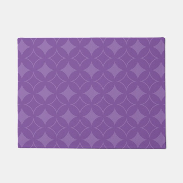 Purple shippo pattern doormat (Front)