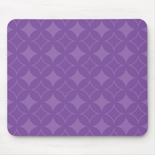 Purple shippo pattern mouse mat (Front)