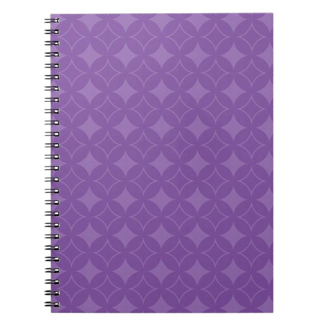 Purple shippo pattern notebook (Front)