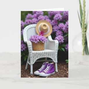 Purple Shoes Birthday Card