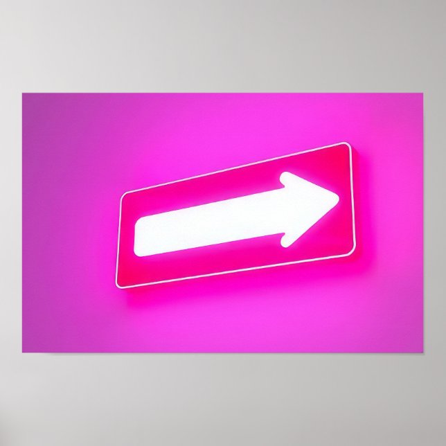 Purple sign showing right way (Front)
