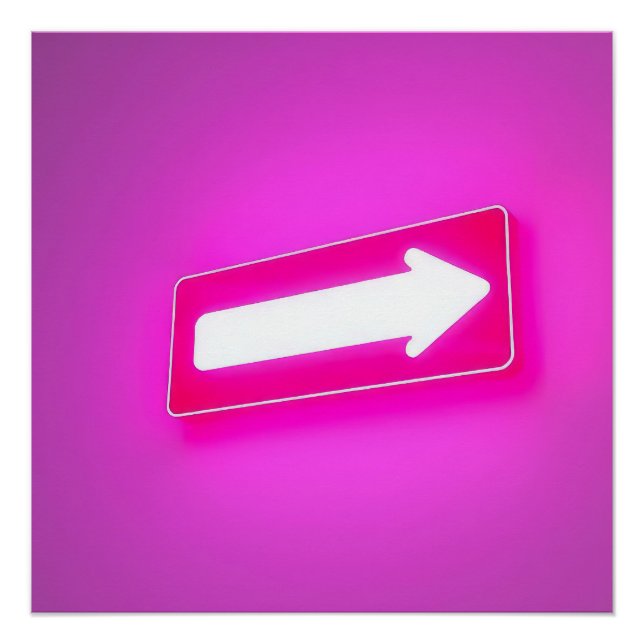 Purple sign showing right way (Front)
