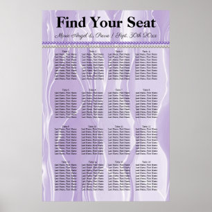 Purple Silk with Purple Pearls Seating Chart
