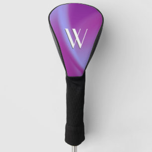 Purple Silks Initial Golf Head Cover