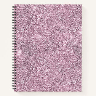 Purple Silver Glitter Glam Luxury Notebook
