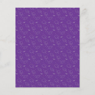 Purple & Silver Graduation Scrapbook Paper