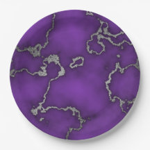 Purple & Silver Marble