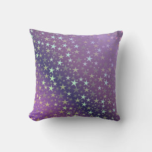 purple+silver,shiny, bright, star, colour, decorat cushion