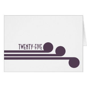 Purple Simple Deco Chic Table Number Card