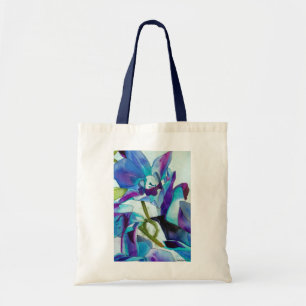 Purple Singapore Orchid flower watercolor art Tote Bag
