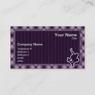 Purple Skateboarding Business Card