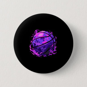 Purple Sketll Camouflage For Men Women Kids Youth  6 Cm Round Badge
