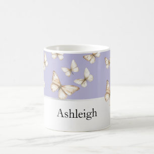 Purple Skies & Butterflies Coffee Mug