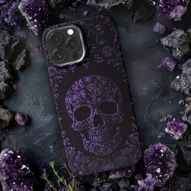 Purple Skull iPhone Case (Creator Uploaded)