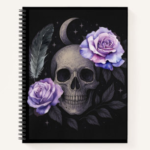 PURPLE SKULL NOTEBOOK