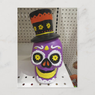 Purple Skull Postcard