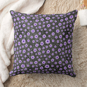 Purple Skulls and Sunflower Series Design 11 Cushion