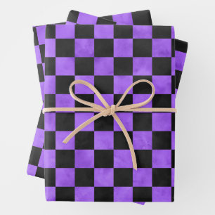 Purple Skulls and Sunflower Series Design 8  Wrapping Paper Sheet