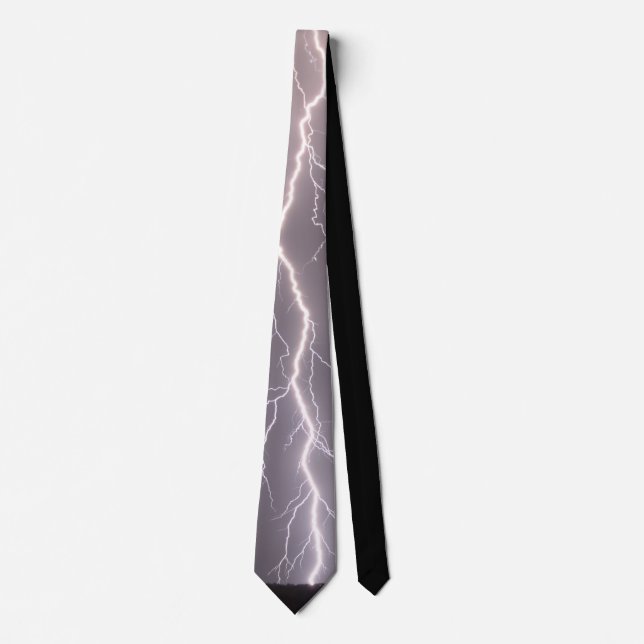 Purple Sky Lightning Storm Tie (Front)