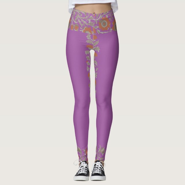 Purple Sleek and Stylish Leggings (Front)
