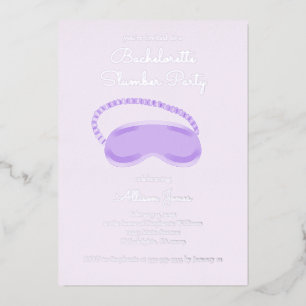 Purple Sleep Mask Bachelorette Slumber Party