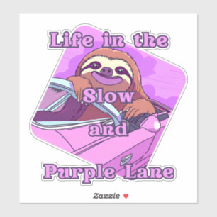 purple Sloth: Life in the slow and purple lane
