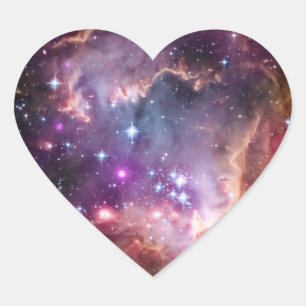 Purple Small Magellanic Cloud Heart Sticker
