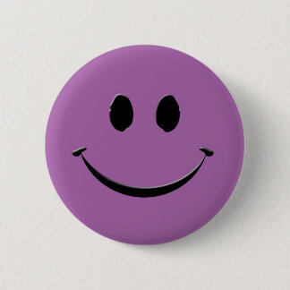 Purple Smile 6 Cm Round Badge