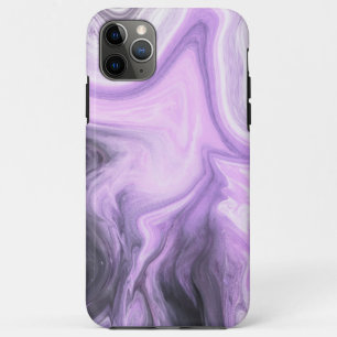 Purple Smoke Modern Abstract iPhone 11 Pro Max Case