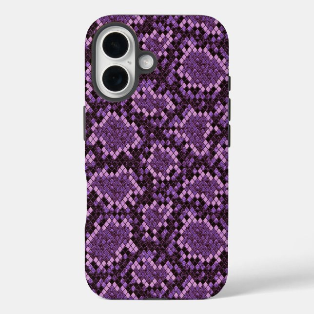 Purple Snake Print Case-Mate iPhone Case (Back)