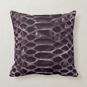 Purple Snake Skin Cushion
