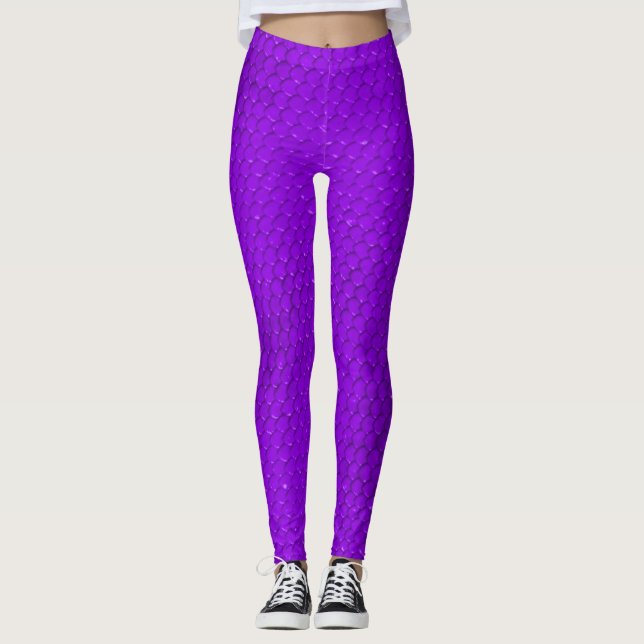purple snake skin leggings (Front)